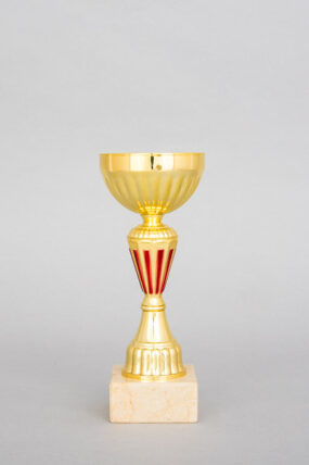 Zlatočervený sportovní pohár 20 - 28 cm - 20 cm