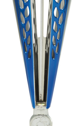 Stříbrnomodrý sportovní pohár 32 - 36 cm - 36 cm