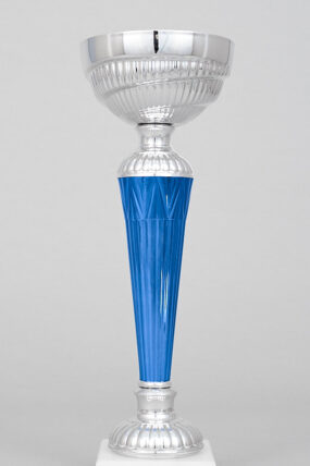 Stříbrnomodrý sportovní pohár 21 - 28 cm - 25 cm