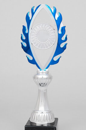 Stříbrnomodrý pohár - plaketa 28 - 32 cm - 28 cm