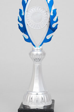 Stříbrnomodrý pohár - plaketa 28 - 32 cm - 32 cm