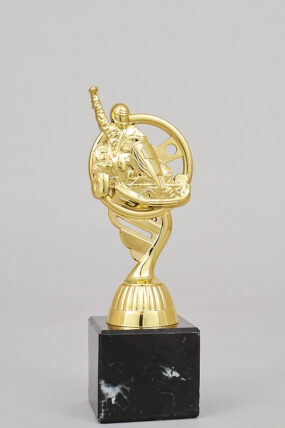 Motokáry trofej zlatá  18 - 24 cm - 18 cm