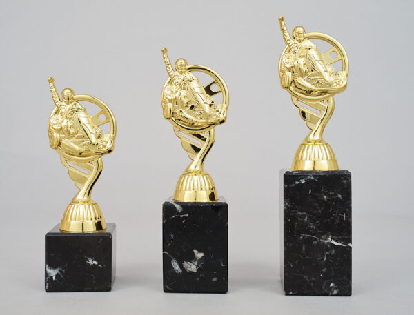 Motokáry trofej zlatá  18 - 24 cm