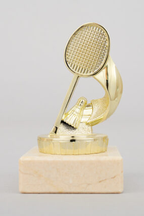 Figurka badminton zlatá 10 cm