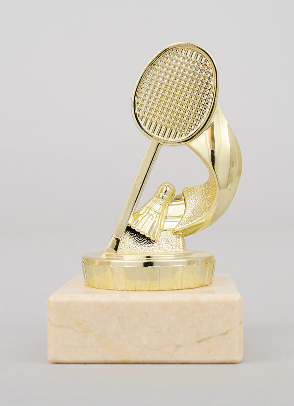 Figurka badminton zlatá 10 cm