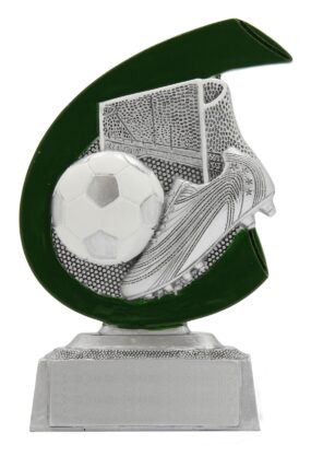 Plaketa fotbal kopačka, míč a branka 10 - 14 cm - 12 cm