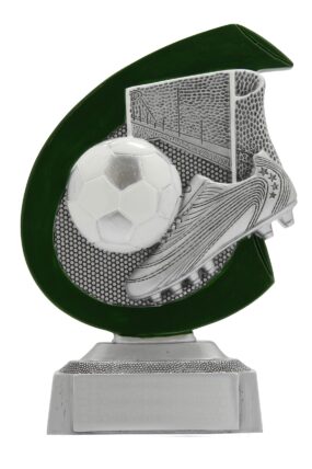 Plaketa fotbal kopačka, míč a branka 10 - 14 cm - 14 cm