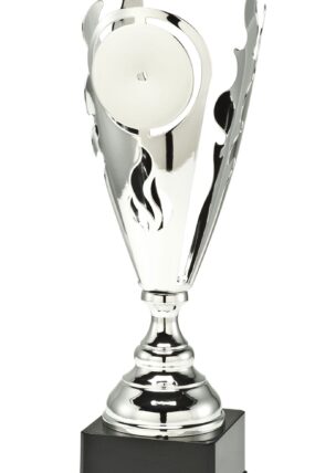 Stříbrný sportovní pohár moderní s emblémem 46 cm