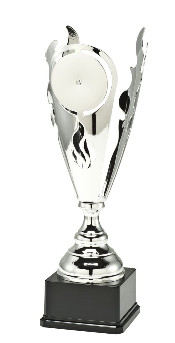 Stříbrný sportovní pohár moderní s emblémem 46 cm