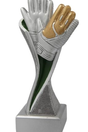 Plaketa fotbal-brankářské rukavice 17 cm