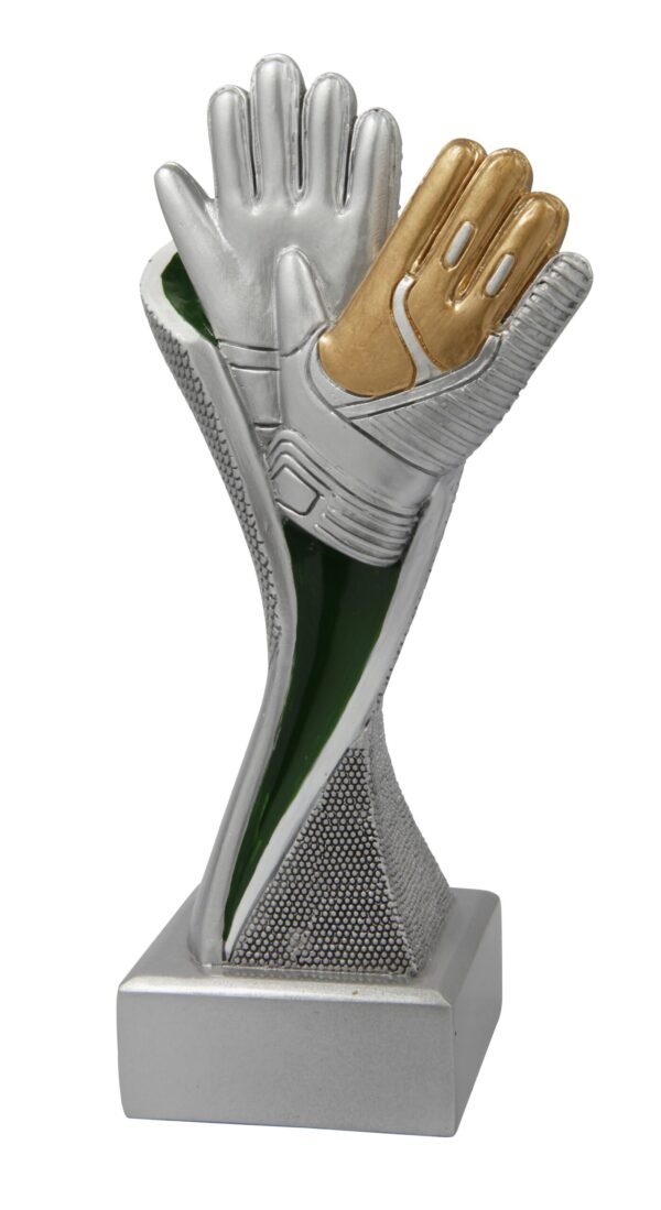 Plaketa fotbal-brankářské rukavice 17 cm