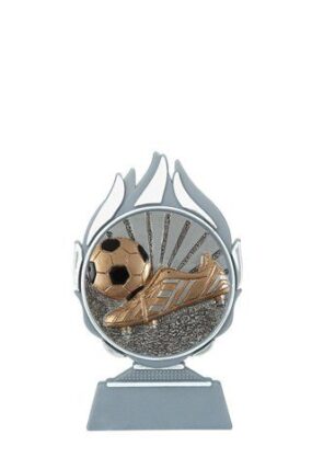 Plaketa - fotbal 13,5 cm - Stříbrná
