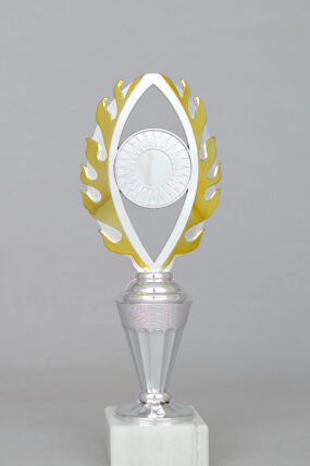 Stříbrno - zlatý pohár - plaketa 23 - 30 cm - 27 cm
