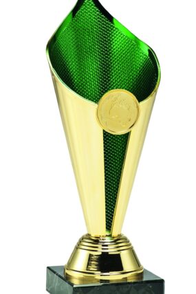 Zlatozelený sportovní pohár 17 - 21 cm