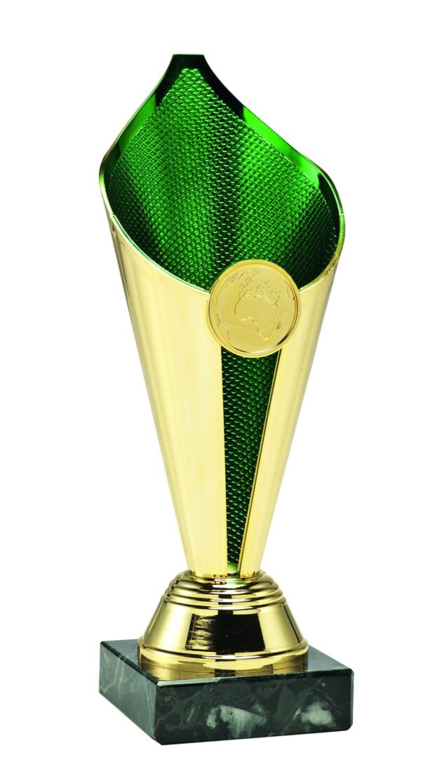 Zlatozelený sportovní pohár 17 - 21 cm