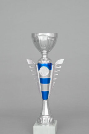 Stříbrnomodrý sportovní pohár 30 - 39 cm - 30 cm