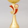 Zlatý sportovní pohár se zlato - červeným středem 23 - 29 cm - Image 2