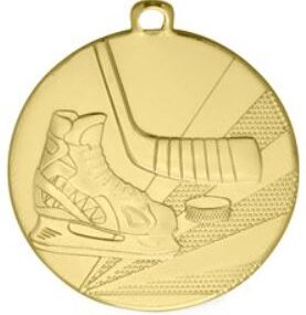 Medaile s hokejovým motivem - Zlatá