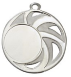 Medaile - paprsky průměr 45 mm s emblémem - Stříbrná