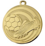 Medaile fotbal - míč a kopačka průměr 45 mm