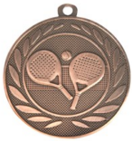 Medaile průměr 50 mm padel - Bronzová