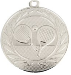 Medaile průměr 50 mm padel - Stříbrná
