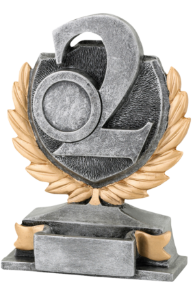 Plaketa číslo 13 cm - Stříbrná