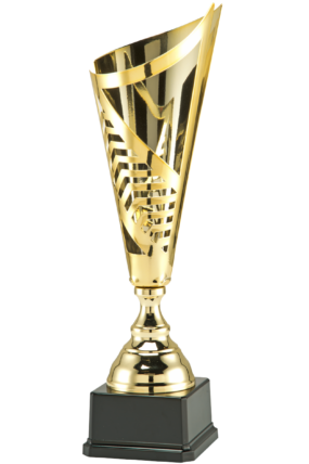 Luxusní sportovní pohár kornout s ornamenty 54 cm