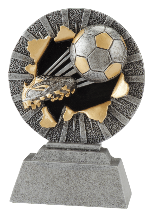 Plaketa fotbal nakopnutý míč 10 cm