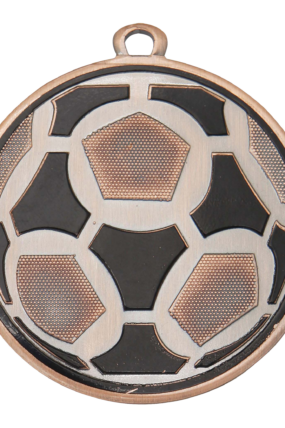 Medaile fotbal - míč, průměr 45 mm - Bronzová