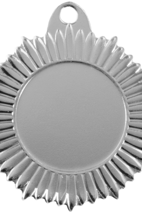 Medaile paprsky průměr 45 mm - Stříbrná