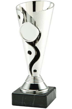 Zlatý sportovní pohár 15 - 19 cm - 17 cm, Stříbrná
