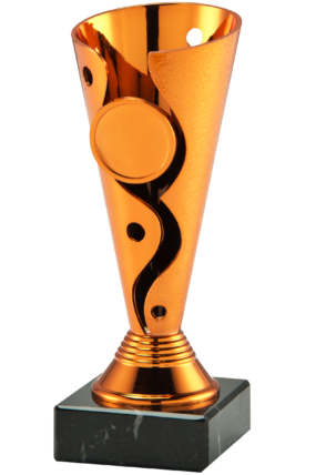 Zlatý sportovní pohár 15 - 19 cm - 15 cm, Bronzová