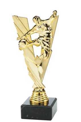 Plaketa zlatá - fotbalista 21 cm