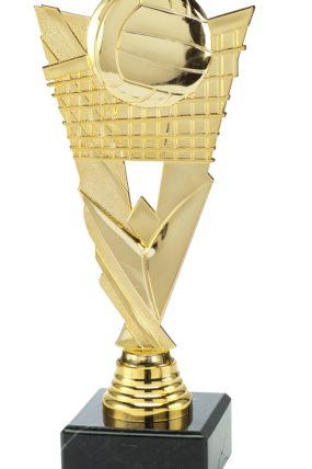 Plaketa zlatá - volejbal 21 cm